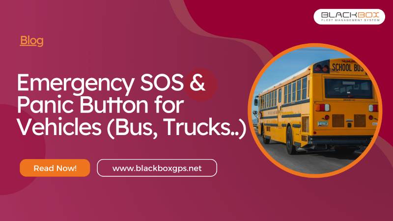 Emergency SOS Panic Button for Vehicles—School Bus, Car, Trucks